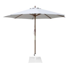 Bolero flacher Metall-Sonnenschirmständer, weiß ¿ 18 kg 