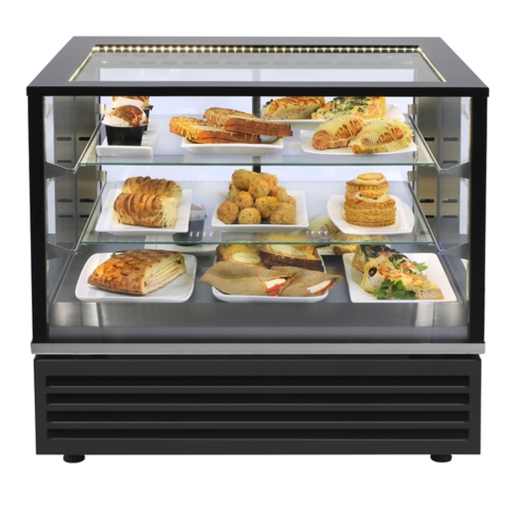 Warmhalte Vitrinen mit Umluft 2 x GN 1/1 + 2 verstellbare Glasböden auf 4 Ebenen Warmhalte Vitrinen mit Umluft 2 x GN 1/1 + 2 verstellbare Glasböden auf 4 Ebenen