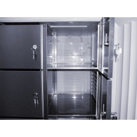 KBS Gemeinschafts-Kühlschrank HZS 50-12 12 abschließbare Fächer