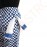 Whites Unisex Kochhose Easyfit blau/weiß großkariert L Größe: L | Taillenumfang: 97-102cm | Polybaumwolle