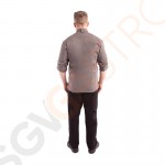 Chef Works Urban Hartford Kochjacke Unisex mit Reißverschluss langärmlig grau XS Brustumfang: 81-86cm | Größe: XS