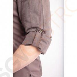 Chef Works Urban Hartford Kochjacke Unisex mit Reißverschluss langärmlig grau XS Brustumfang: 81-86cm | Größe: XS