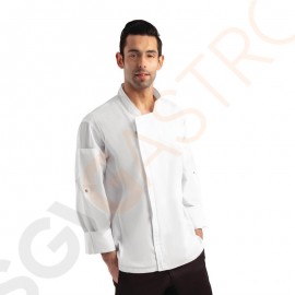 Chef Works Urban Hartford Kochjacke Unisex mit Reißverschluss langärmlig weiß L Brustumfang: 112-117cm | Größe: L