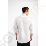 Chef Works Urban Hartford Kochjacke Unisex mit Reißverschluss langärmlig weiß M Brustumfang: 102-107cm | Größe: M