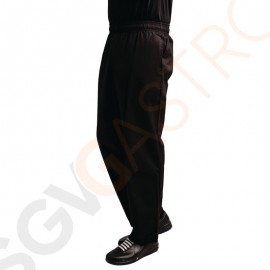 Whites Unisex Kochhose Easyfit Teflonbeschichtet schwarz L Größe: L |  Taillenumfang: 95-102cm