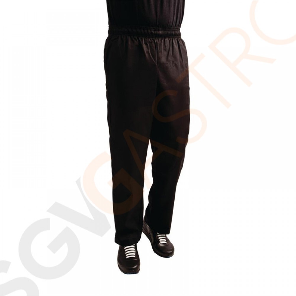 Whites Unisex Kochhose Easyfit Teflonbeschichtet schwarz XL Größe: XL | Taillenumfang: 105-112cm Whites Unisex Kochhose Easyfit Teflonbeschichtet schwarz XL Größe: XL | Taillenumfang: 105-112cm