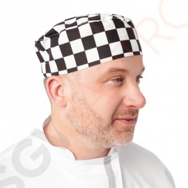 Whites Skull Cap Kochmütze schwarz-weiß großkariert Größe: Einheitsgröße. Unisex. Farbe: Schwarz/Weiß kariert.