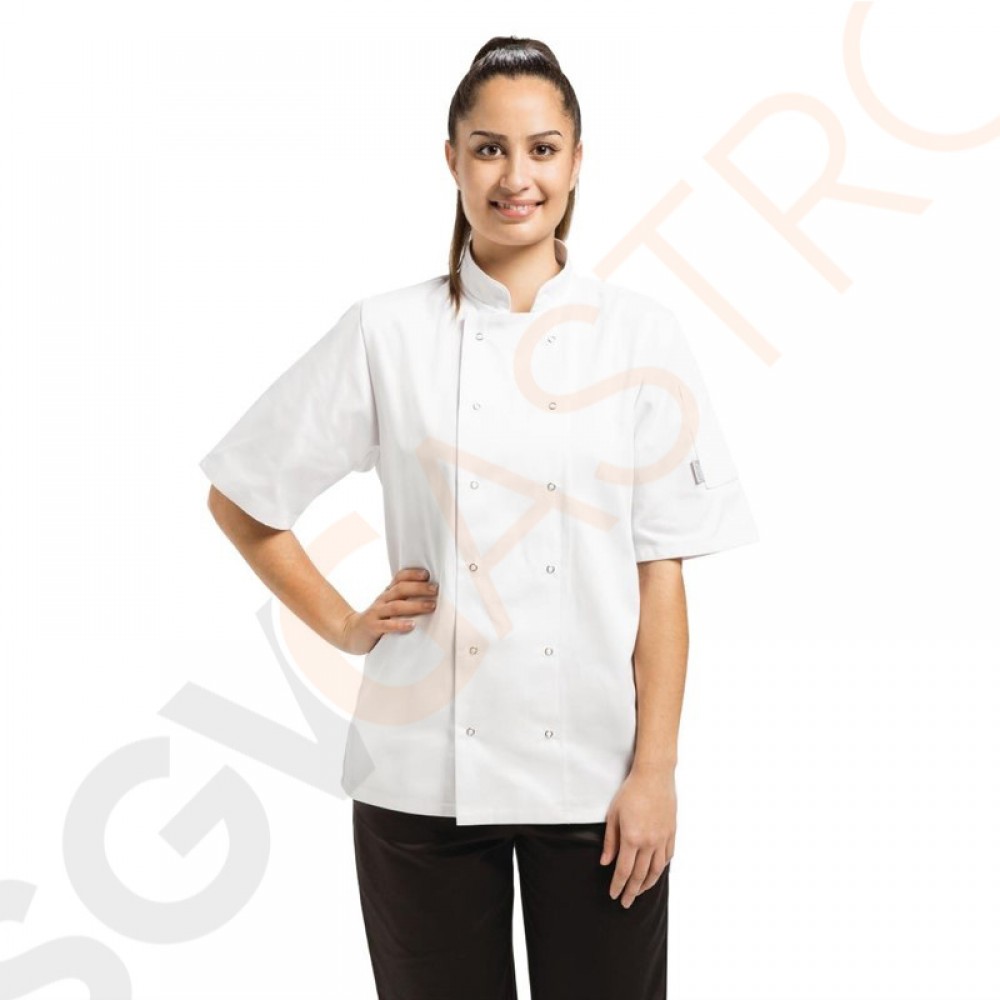 Whites Vegas Kochjacke kurze Ärmel weiß XL Größe: XL | Brustumfang: 122-127cm | Unisex Whites Vegas Kochjacke kurze Ärmel weiß XL Größe: XL | Brustumfang: 122-127cm | Unisex