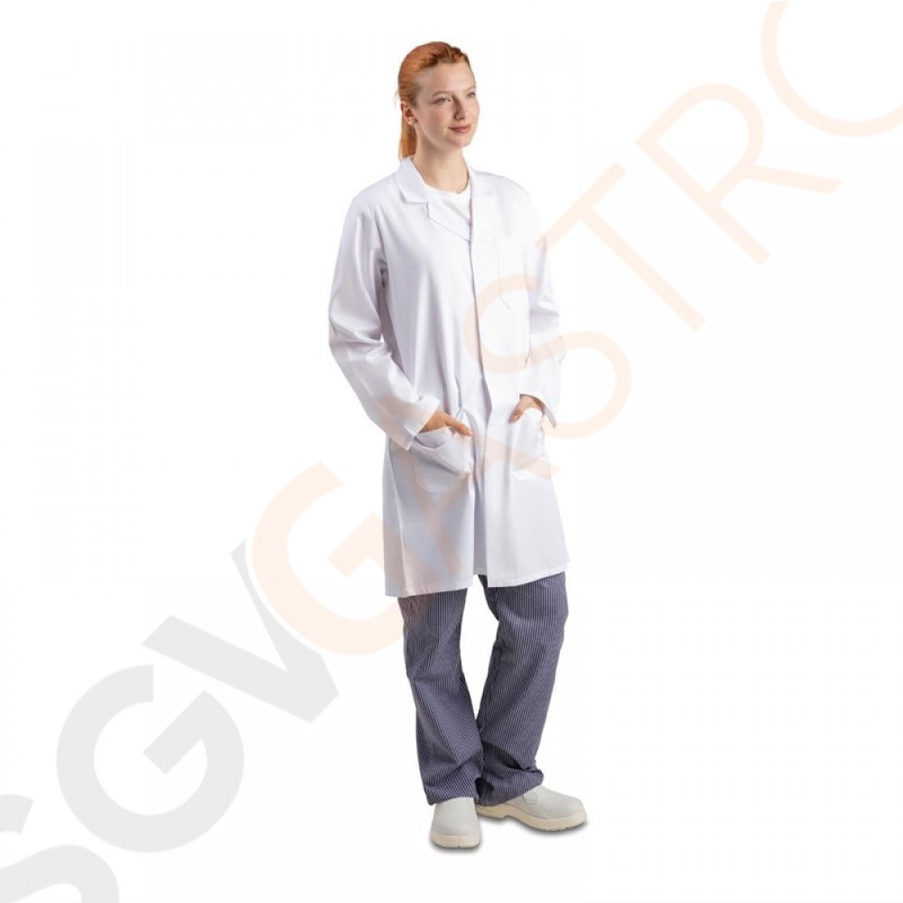 Whites lange Arbeitsjacke Unisex M Größe: M | Polyester-Baumwolle