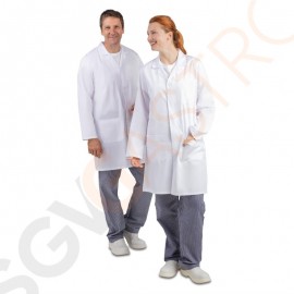 Whites lange Arbeitsjacke Unisex M Größe: M | Polyester-Baumwolle