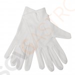 Damen Servierhandschuhe weiß L Größe: L. Farbe: Weiß.