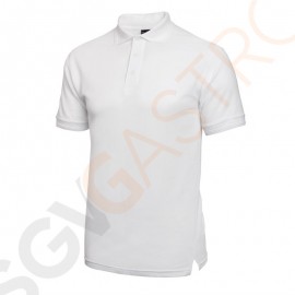 Unisex Poloshirt weiß L Poloshirt weiß, Größe L.