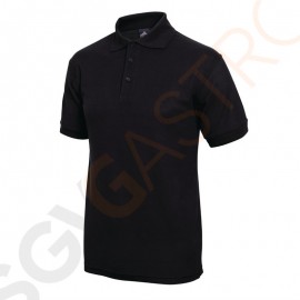 Unisex Poloshirt schwarz L Poloshirt schwarz, Größe L.