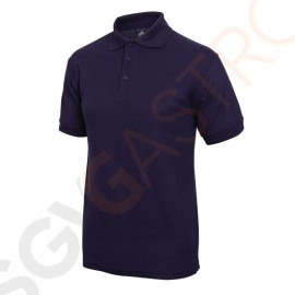 Unisex Poloshirt marineblau M Poloshirt dunkelblau, Größe M.