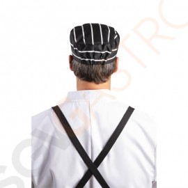 Whites Skull Cap Kochmütze schwarz-weiß gestreift Größe: Einheitsgröße. Unisex. Farbe: Schwarz mit weißen Streifen.