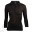 Uniform Works Damen T-Shirt mit V-Ausschnitt schwarz XL Damen Shirt (Größe XL) | Brustumfang: 117-122cm