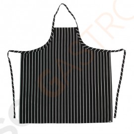 Chef Works Premium Latzschürze schwarz-weiß gestreift Farbe: schwarz und weiß gestreift