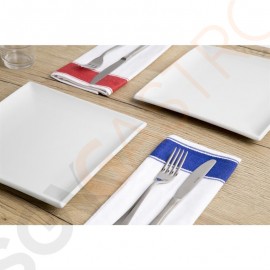 Olympia Gastro Servietten mit rotem Rand 35 x 50cm 35 x 50cm | 100% Baumwolle | roter Rand