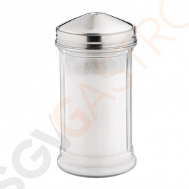 Olympia Zuckerstreuer mit 8mm Loch Inhalt: 34cl | Glas und Edelstahl
