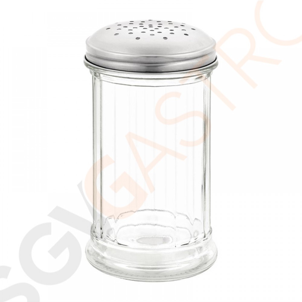 Olympia Zuckerstreuer mit 4mm Löchern Kapazität: 34cl | Glas und Edelstahl Olympia Zuckerstreuer mit 4mm Löchern Kapazität: 34cl | Glas und Edelstahl