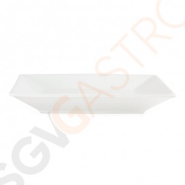 Olympia Whiteware quadratische Teller 25cm 6 Stück | 25 x 25cm | Porzellan