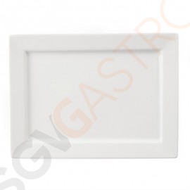 Olympia Whiteware rechteckiger Servierteller 40 x 29,5cm 40 x 29,5cm | Porzellan
