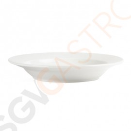 Olympia Whiteware tiefe runde Teller 27cm 6 Stück | 27(Ø)cm | Porzellan