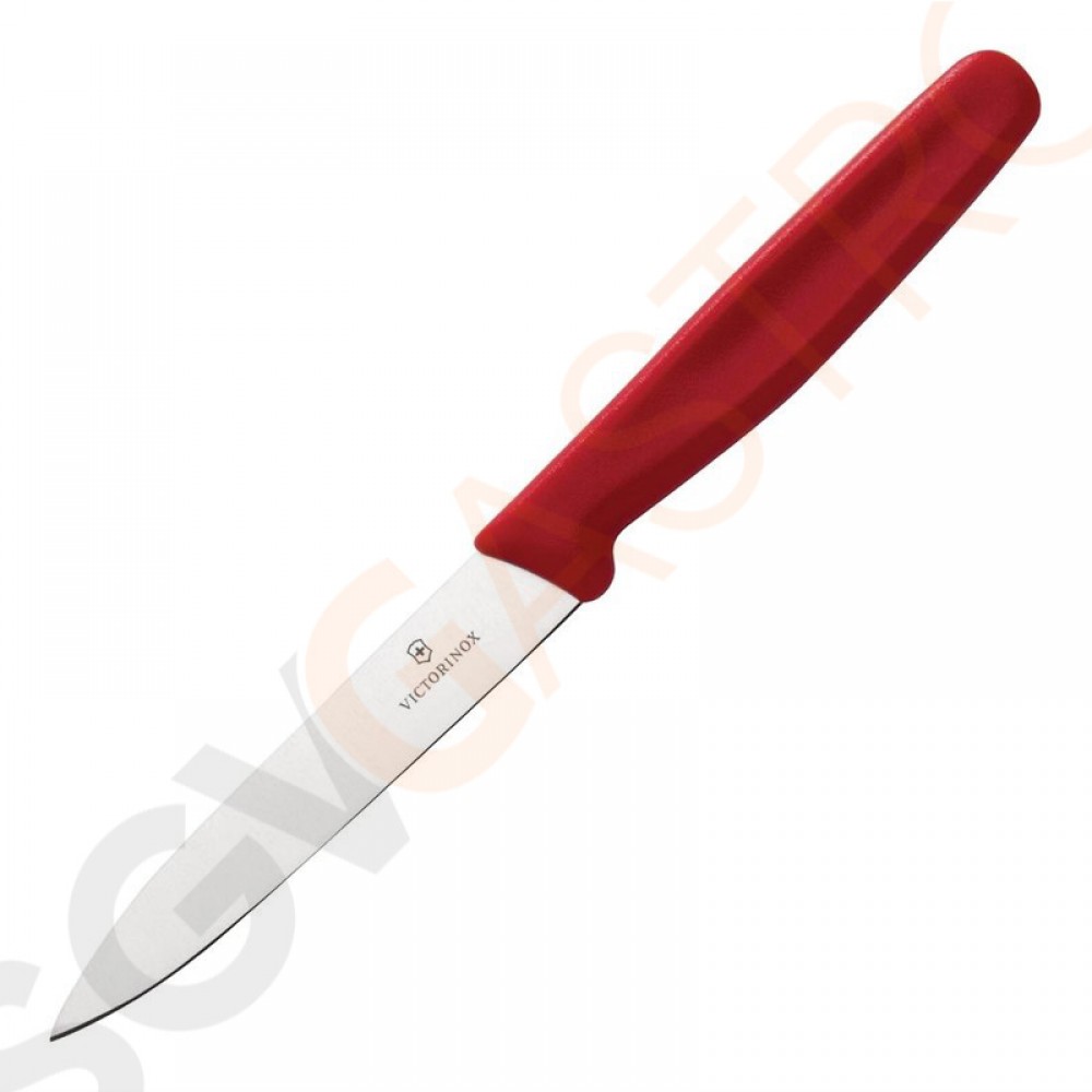 Victorinox Schälmesser rot 10cm Blattlänge: 10cm | eisgehärteter Edelstahl