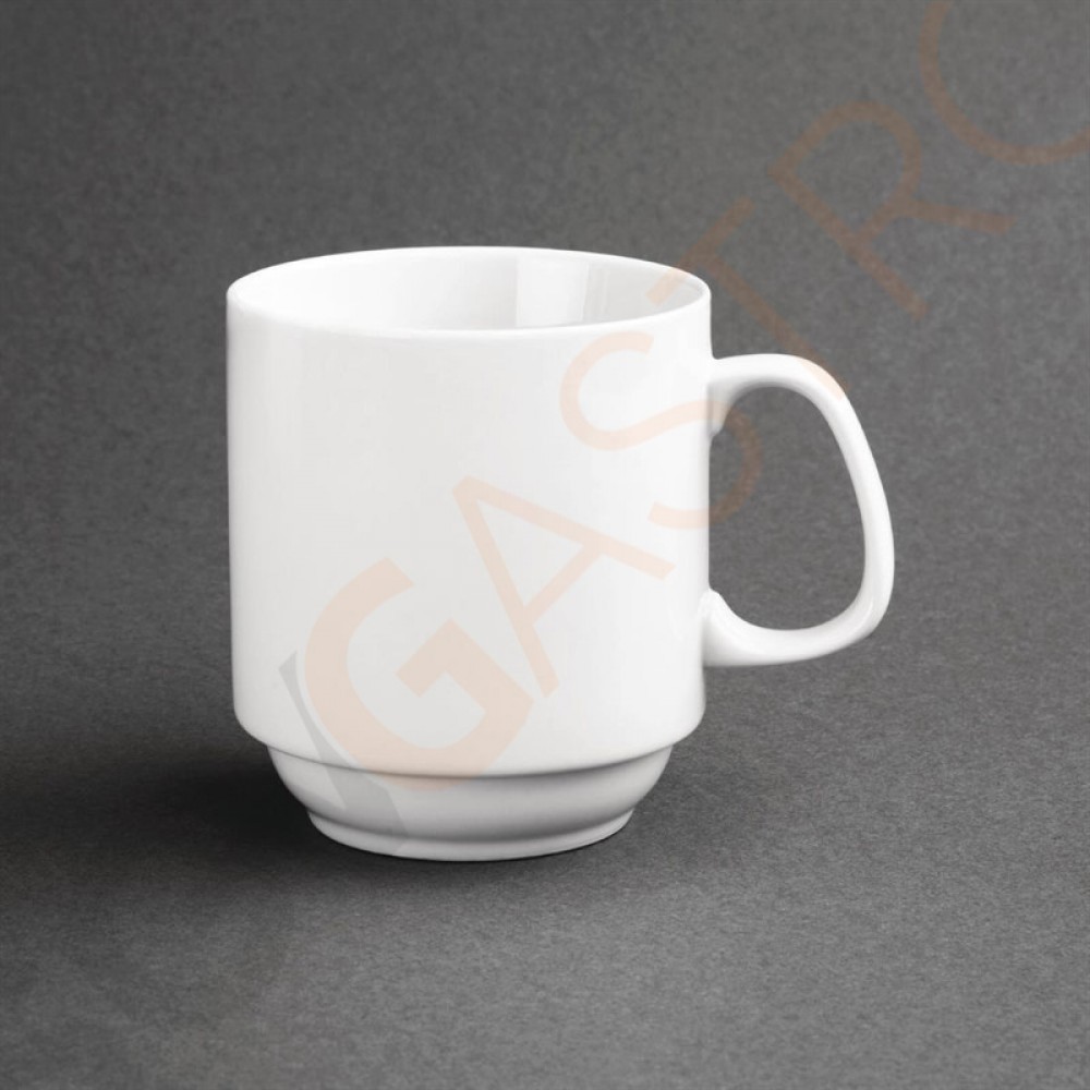 Olympia Whiteware stapelbare Becher 28,4cl 12 Stück | Kapazität: 28,4cl | Porzellan Olympia Whiteware stapelbare Becher 28,4cl 12 Stück | Kapazität: 28,4cl | Porzellan
