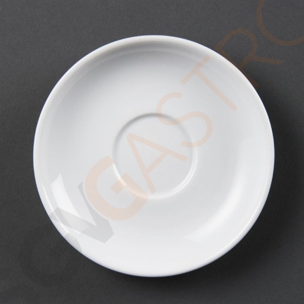 Olympia Whiteware Untertassen für CB464 Für Espressotasse CB464 | 12 Stück | Porzellan Olympia Whiteware Untertassen für CB464 Für Espressotasse CB464 | 12 Stück | Porzellan