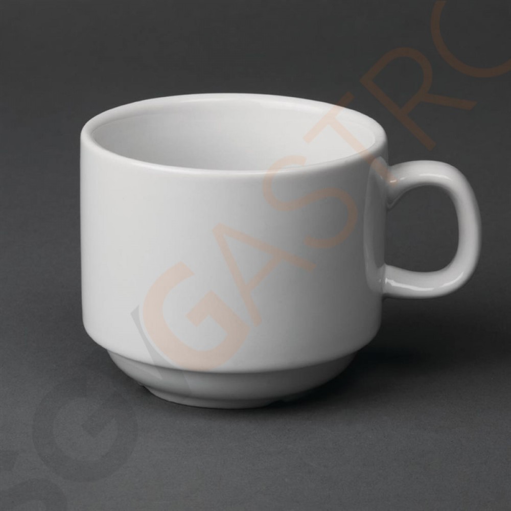Olympia Whiteware Teetassen 20cl 12 Stück | Kapazität: 20cl | Porzellan Olympia Whiteware Teetassen 20cl 12 Stück | Kapazität: 20cl | Porzellan