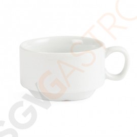 Olympia Whiteware stapelbare Espressotassen 8,5cl 12 Stück | Kapazität: 8,5cl | Porzellan