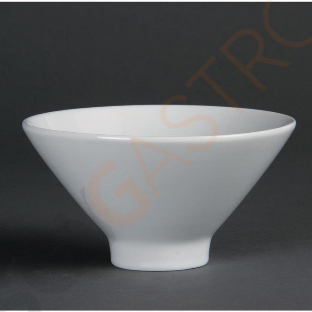 Olympia Whiteware konische Schalen 14cm 4 Stück | 7,6 x 14,1(Ø)cm | Porzellan Olympia Whiteware konische Schalen 14cm 4 Stück | 7,6 x 14,1(Ø)cm | Porzellan
