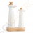 Olympia Whiteware Öl- und Essigset Ölflasche 30cl, Essigflasche 16,5cl | Porzellan