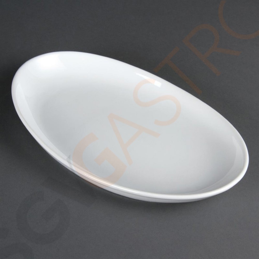 Olympia Whiteware tiefe ovale Schalen 30,4cm CC890 | 30,4 x 19cm | 4 Stück Olympia Whiteware tiefe ovale Schalen 30,4cm CC890 | 30,4 x 19cm | 4 Stück