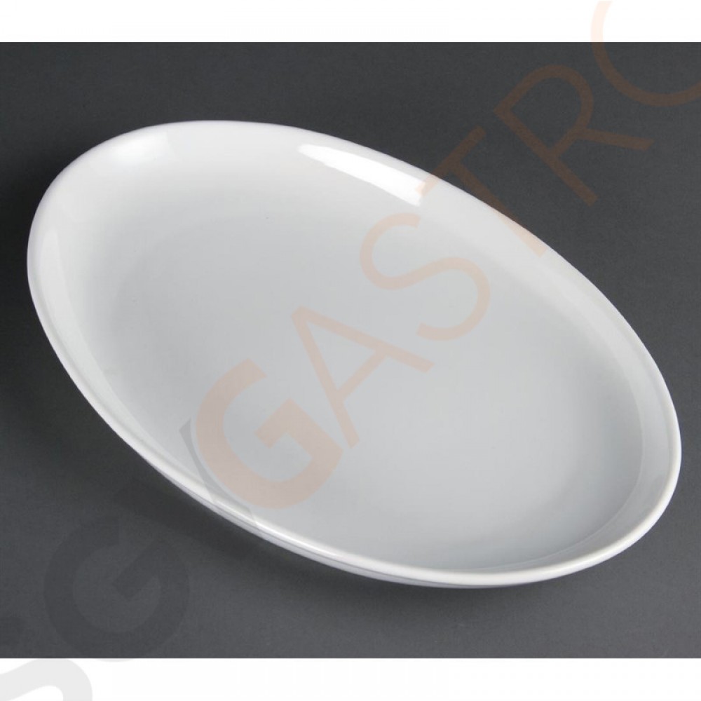 Olympia Whiteware tiefe ovale Schalen 36,5cm CC891 | 36,5 x 23,5cm | 2 Stück Olympia Whiteware tiefe ovale Schalen 36,5cm CC891 | 36,5 x 23,5cm | 2 Stück