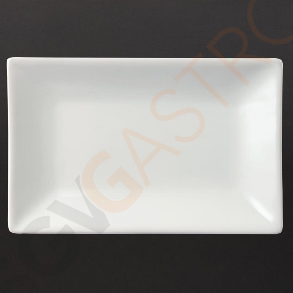Olympia Whiteware rechteckige Servierteller 20 x 13cm 6 Stück | 20 x 13cm | Porzellan Olympia Whiteware rechteckige Servierteller 20 x 13cm 6 Stück | 20 x 13cm | Porzellan