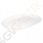 Kristallon ovale Coupeteller weiß 30,5cm 12 Stück | 30,5 x 22,5cm | Melamin | weiß