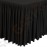 Kombi-Skirting mit Plisseefalten schwarz Geeignet für Tische L001, CB518 | 73 x 75 x 182cm | 100% Polyester | schwarz