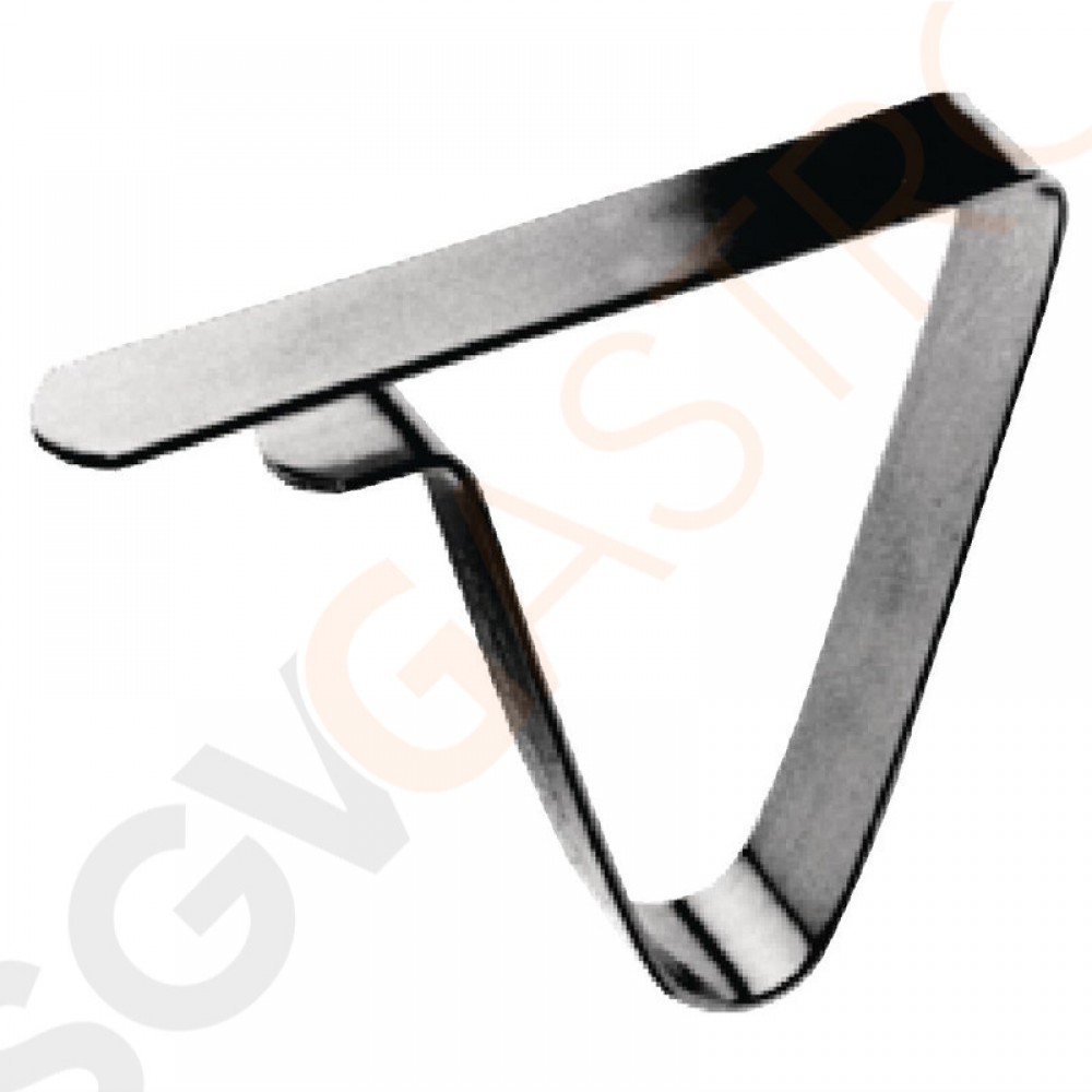Tischclips 4 Stück | geeignet für Tischplatten bis 4,5cm dick | Edelstahl 18/0