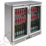 Polar Serie G Barkühlschrank Edelstahl 180 Flaschen Kapazität: 223L | 2 Türen | Silbergrau