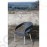 Bolero Rattanstühle mit Armlehne in Aluminiumdesign anthrazit 4 Stück | Sitzhöhe: 45cm | 78 x 55 x 60cm | Aluminium und PE | anthrazit