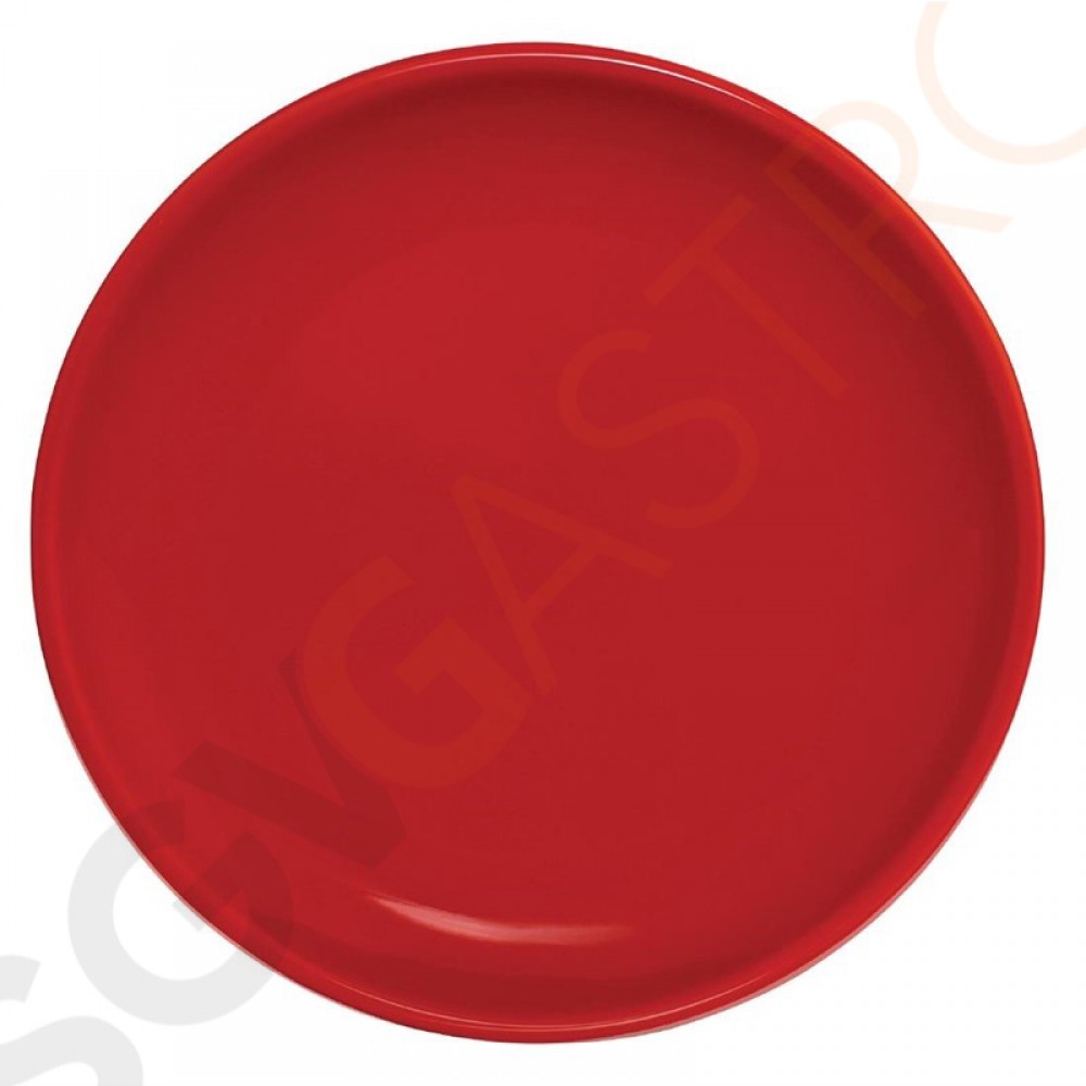 Olympia Cafe Coupeteller rot 20cm 12 Stück | 20(Ø)cm | Steinzeug | rot