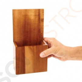 Olympia Menühalter für Wandmontage Holz Geeignet für Z-gefaltete A4-Karten | 23,5 x 12,5 x 7,5cm | Holz