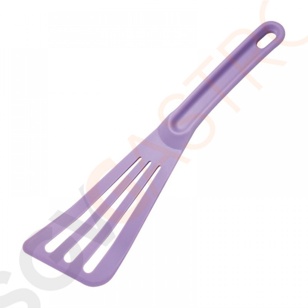 Mercer Culinary Pfannenwender geschlitzt Allergen Lila Länge: 30,5 cm. Farbe: Lila. Entspricht den HACCP-Anforderungen Mercer Culinary Pfannenwender geschlitzt Allergen Lila Länge: 30,5 cm. Farbe: Lila. Entspricht den HACCP-Anforderungen