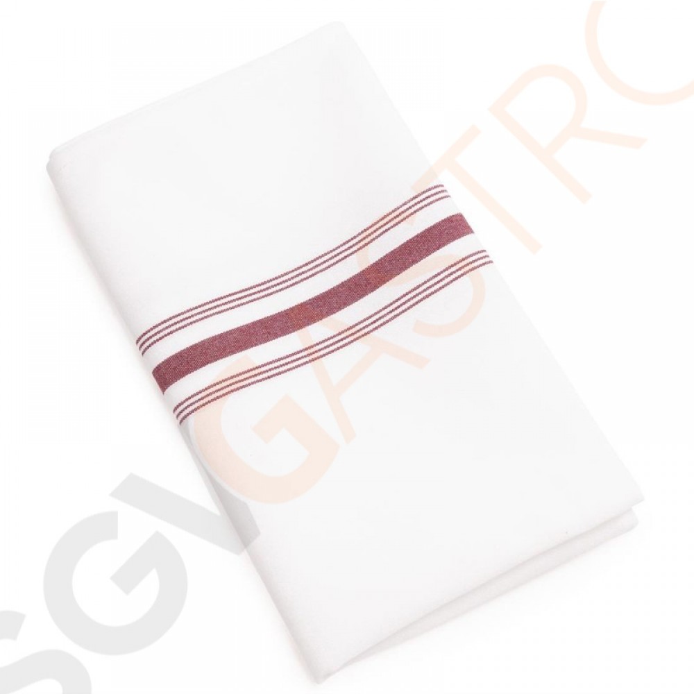 Servietten bordeauxrot gestreift 46 x 56cm 46 x 56cm | 100% Polyester | bordeauxrot gestreift