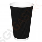 Fiesta To Go Kaffeebecher Wellpappe schwarz 45,5cl 25 Stück