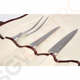Boldric Messertasche aus braunem Leder 8 Fächer 8 Messer | Leder | Ohne Inhalt