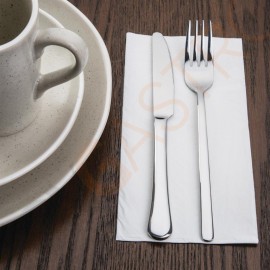 Fiesta Dinner-Papierservietten weiß 40cm x250 250 Stück | 40 x 40cm | 2-lagig | Papier | weiß