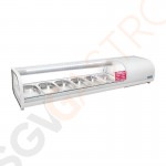 Polar Serie G Kühlvitrine für Tapas Kapazität: 6 x GN1/3 | 152,9cm breit | Weiß
